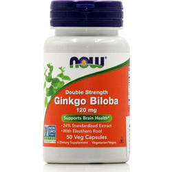 Now Foods Ginkgo Biloba 120mg 50 Κάψουλες