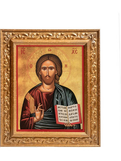 Εικόνα Ιησούς Χριστός με κορνίζα ξύλινη διαστάσεις 28Χ34cm κορνίζα 2202/1