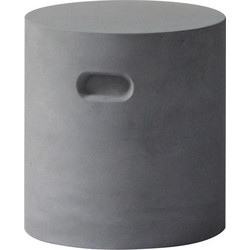 CONCRETE Cylinder Σκαμπό Κήπου - Βεράντας, Cement Grey - Woodwell
