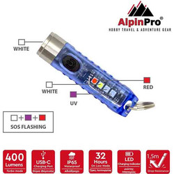 Φακός Alpine 400 Lumens - Μπλε-ALPINPRO