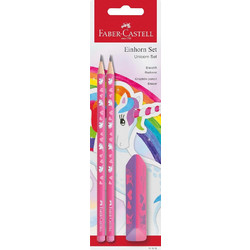 FABER-CASTELL ΣΕΤ 2 ΜΟΛΥΒΙΑ ΚΑΙ ΓΟΜΑ DF ΜΟΝΟΚΕΡΟΣ (129111516)