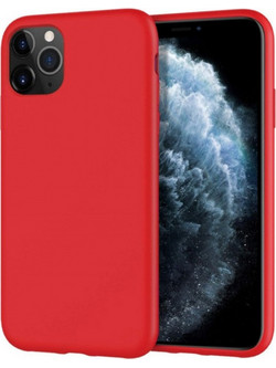 Θήκη Rubber Ενισχυμένης Σιλικόνης για iPhone 11 Pro Κόκκινο