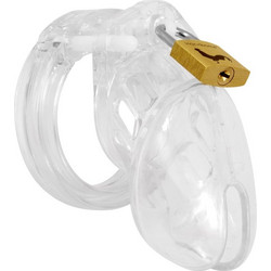 Male Chastity Cock Cage Device Clear