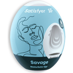 Satisfyer Savage Pocket Egg & Sleeve Αυνανιστήρι 1τμχ