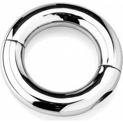 Zenn Hinged Round Ballstretcher 45mm Δαχτυλίδι Όρχεων Μεταλλικό 4.5cm Ασημί