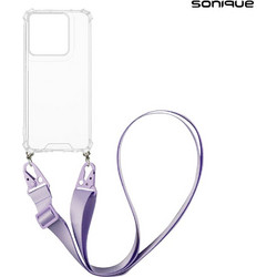 Sonique Armor Clear Θήκη με Strap Λιλά (Motorola Edge 60 Pro 5G)