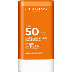 Clarins Invisible Sun Care Αντηλιακό Stick Προσώπου SPF50 17gr