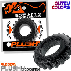 Oxballs Plushy Cockring Mika Ελαστικό Δαχτυλίδι Πέους Σιλικόνης 2.5cm Μαύρο