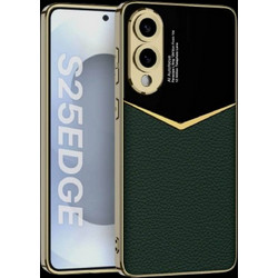 Bodycell Jazz Leather Back Cover Green (Samsung Galaxy S25 Edge)