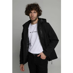 Double Neoprene Ανδρικό Μπουφάν Μαύρο MJK-170