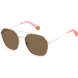 Polaroid Eyewear PLD6172/S 10A/SP Ανδρικά Γυαλιά Ηλίου Τετράγωνα Κοκάλινα Μπεζ με Καφέ Polarized Φακό