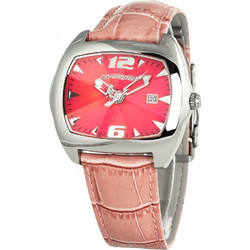 Chronotech Γυναικείο Ρολόι με Ροζ Δερμάτινο Λουράκι CT2188LS-07