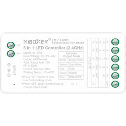 MiBoxer RF Controller/Dimmer για Ταινίες LED 12V/24V Max 288W Mονόχ/CCT/RGB/RGBW/RGBCCT SR5