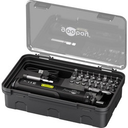 Goobay Tools Mini Cordless Screwdriver Set, 28 Pcs