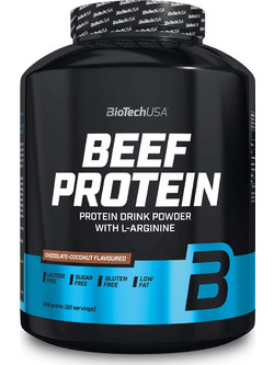Biotech USA Beef Strawberry Πρωτεΐνη Γράμμωσης Χωρίς Λακτόζη & Γλουτένη 1.82kg
