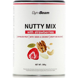 GymBeam Nutty Mix with Strawberries (300gr) - Μείγμα Ξηρών Καρπών & Σπόρων με Φράουλες