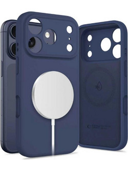 Tech-Protect Silicone MagSafe Θήκη iPhone 17 Pro Deep Blue