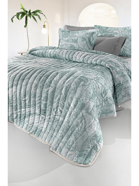 Παπλωματοθήκη DRAMA MINT 225X245 SUEDE - Guy Laroche