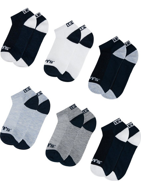Levis Κάλτσες Core Box Tab Low Cut 6Pk BL0267-C8D Μπλε Σκούρο Unisex