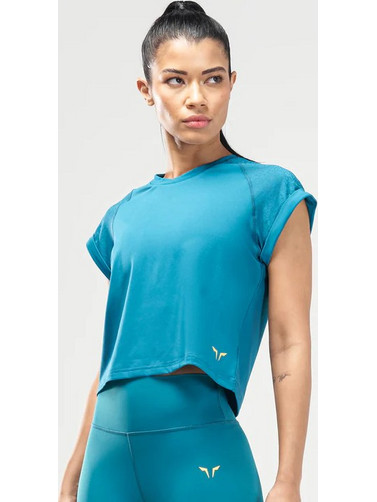CODE BOXY TEE - HARBOUR BLUE