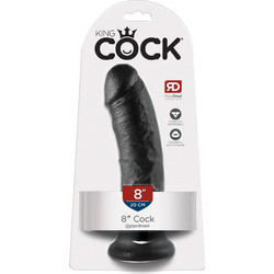Pipedream King Cock 8" Ρεαλιστικό Dildo με Βεντούζα 20cm Μαύρο