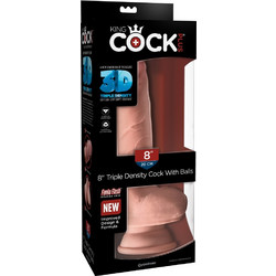 Pipedream King Cock 8" Ρεαλιστικό Dildo με Βεντούζα & Όρχεις 20cm Flesh PD5507-21