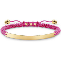 Thomas Sabo Γυναικείο Βραχιόλι Μακραμέ από Κορδόνι & Ασήμι LBA0050-848