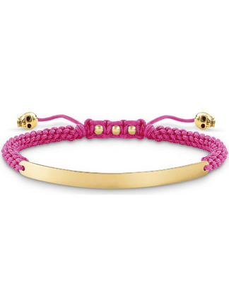 Thomas Sabo Γυναικείο Βραχιόλι Μακραμέ από Κορδόνι & Ασήμι LBA0050-848
