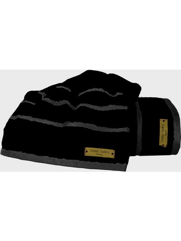 Πετσέτα Προσώπου Prive Black Combed Cotton Makis Tselios (50x90) 1Τεμ