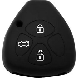 Θήκη κλειδιού για αυτοκίνητα Toyota 3006-01, εύκαμπτη, μαύρη