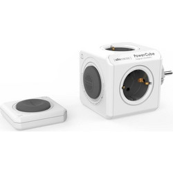 Τηλεχειριζόμενο Πολύπριζο PowerCube Allocacoc 4 Θέσεων - Γκρι