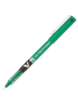 Pilot V5 Hi-Tecpoint Στυλό Υγρής Μελάνης 0.5mm Πράσινο