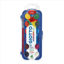 Giotto Σετ Νερομπογιές με Πινέλο 12 Χρώματα 000351200