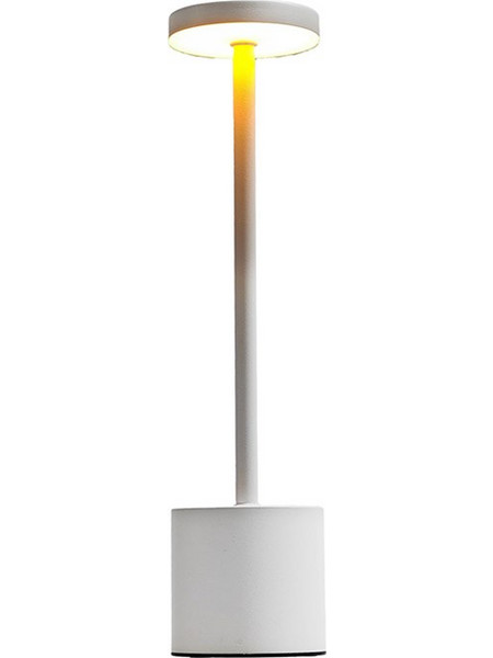 Φωτιστικό επιτραπέζιο αφής με λάμπα led, 3 εντάεις & usb καλώδιο σε λευκό χρώμα 35cm
