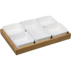 Μπωλ πορσ.Χ5 σε βάση bamboo 28Χ18,8 - Plastona