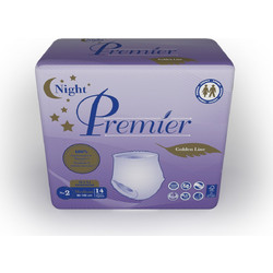 Mediform Premier Night Golden Line No2 Medium Πάνες Βρακάκι Ακράτειας 84τμχ