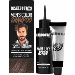Beardburys Semi-permanent Σκούρο Καστανό Ανδρική Ημιμόνιμη Βαφή Μαλλιών 75ml