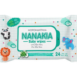 Νανάκια Μωρομάντηλα Χωρίς Οινόπνευμα με Aloe Vera 24τμχ
