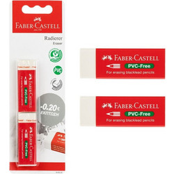 Γόμες Λευκές Faber Castell - 2 τμχ
