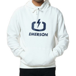 Emerson Ανδρικό Φούτερ με Κουκούλα & Τσέπες Λευκό 202.EM20.01-126