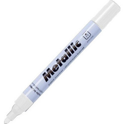 Centropen μαρκαδόρος ανεξίτηλος μεταλ. λευκός 1,5-2,5mm