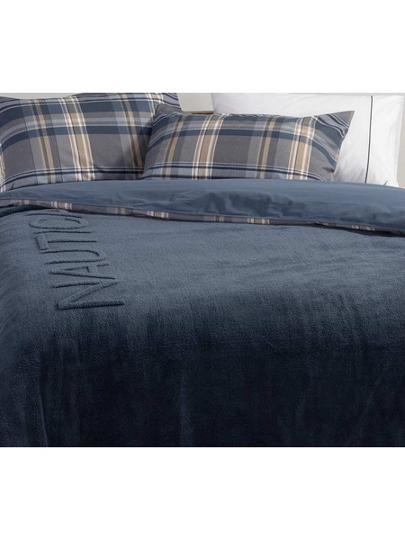 ΚΟΥΒΕΡΤΑ ΖΑΚΑΡ ΥΠΕΡΔΙΠΛΗ (NAU WAVE BLUE) - NAUTICA 230x240 NAU WAVE BLUE / 100% ΠΟΛΥΕΣΤΕΡ