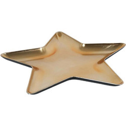 Χριστουγεννιάτικη Πιατέλα Αστέρι 013.826635 31cm Gold