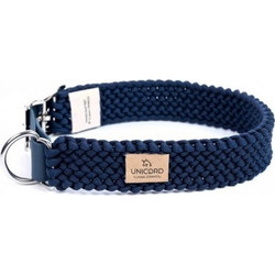 Unicord Χειροποίητο Κολάρο - Περιλαίμιο Γάτας Knitted Braid 23cm Μπλέ 23cm x 1,5cm