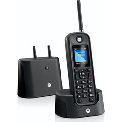 Motorola O-201 Ασύρματο Τηλέφωνο με Ανοιχτή Ακρόαση Μαύρο