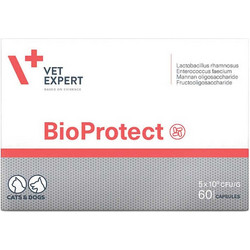 VetExpert BioProtect Προβιοτικά Σκύλου & Γάτας για Γαστρεντερικές Διαταραχές 60 Κάψουλες