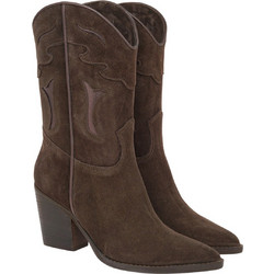 TSAKIRIS MALLAS Shoes Γυναικεία Μπότα Δερμάτινη 100-527 Καφέ Καστόρι V31005274504