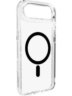 Puro Lite Mag TPU+Pc Case Compatible With Magsafe For Iphone 17 Air - Transparent With Black Ring - (PUIPC1766LITEMBLK)