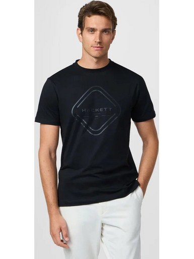 ΗΑCKETT T-SHIRT HM5000028 ΜΑΥΡΟ