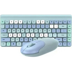 QW02 Blue Ασύρματο Σετ Πληκτρολόγιο & Ποντίκι